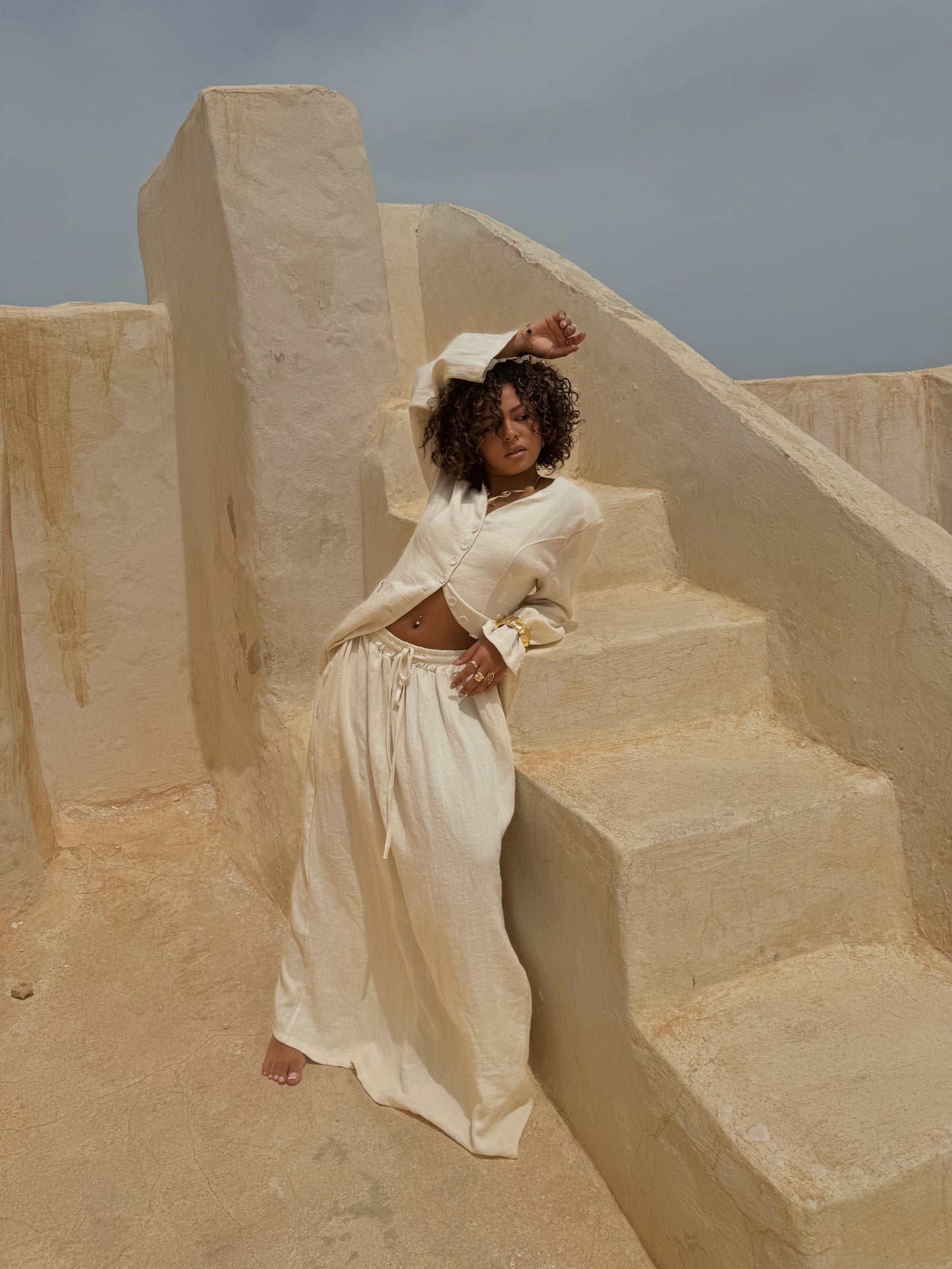 L’ENSEMBLE EN LIN BLANC