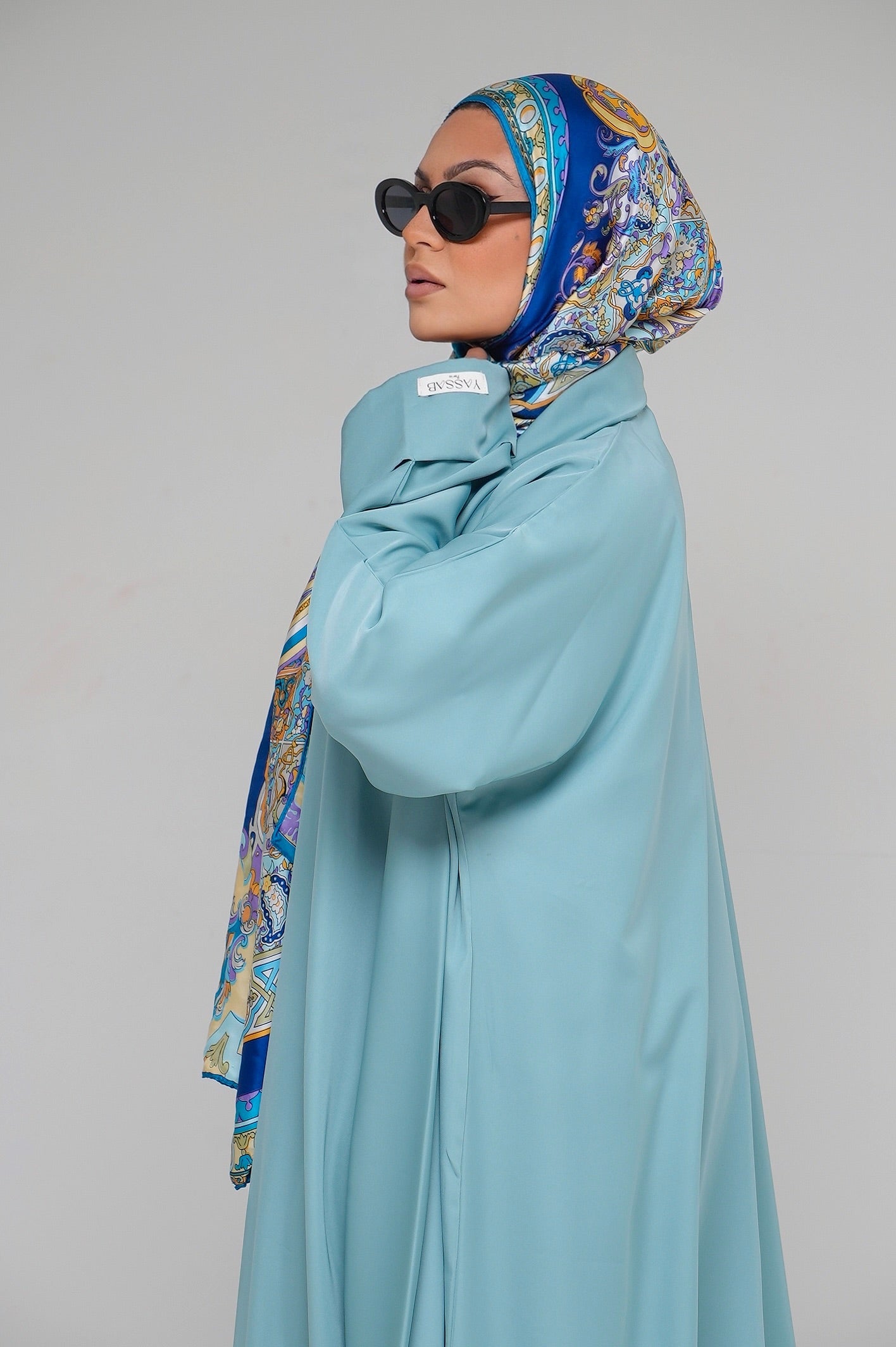 LE KIMONO DEUX PIÈCES LYA BLEU CYAN