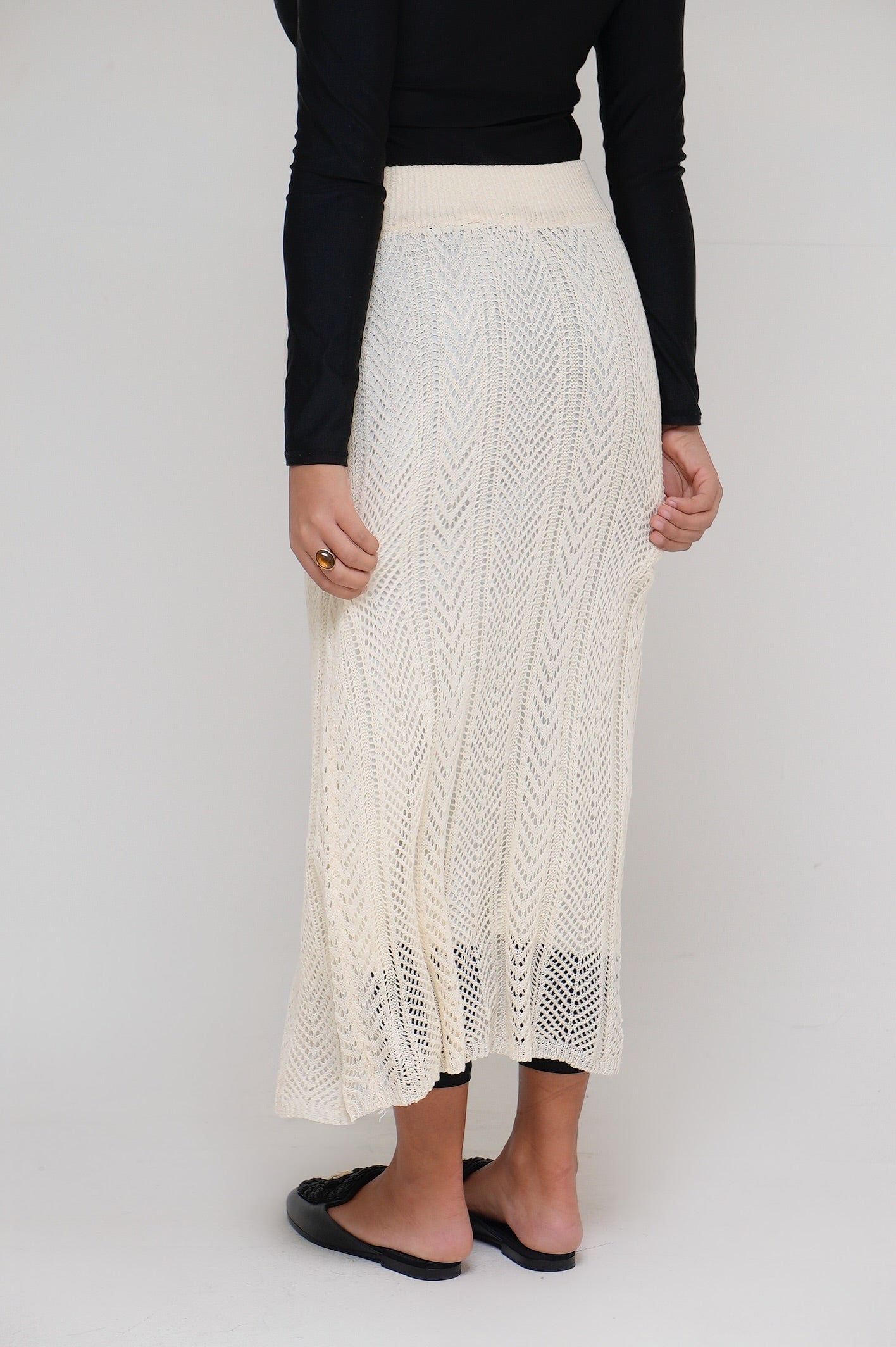 LA JUPE RAYA BLANCHE