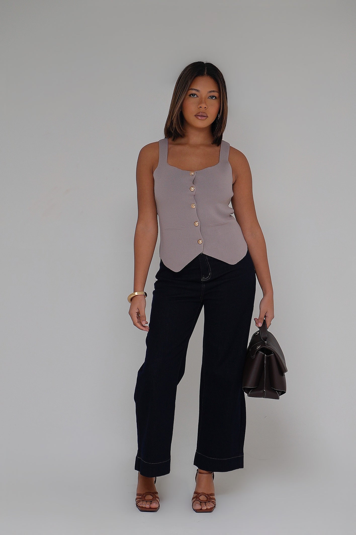 LE GILET CÔTELÉ BEIGE