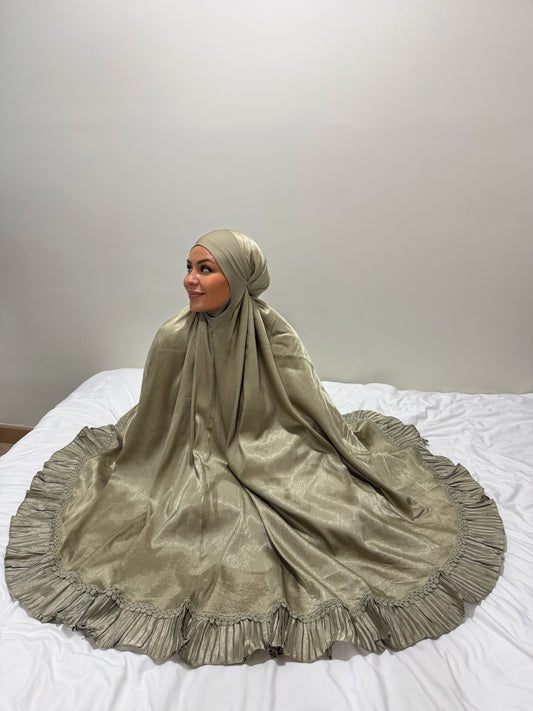 TENUE DE PRIÈRE KAKI À VOLANT