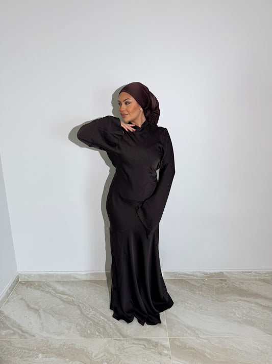 ROBE MARRON ÉLÉGANTE